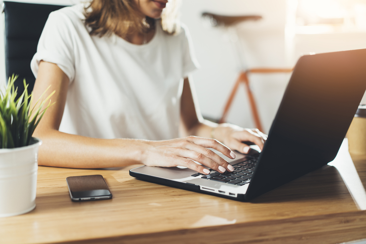 woman on laptop